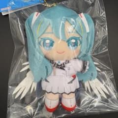 新品ガンダム45周年初音ミクChibiぬいおすわりマスコットウイングガンダムゼロ
