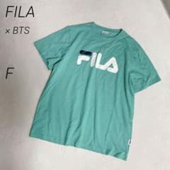FILA　BTS　コラボ　JIN着用モデル　ロゴ　Tシャツ　綿　ユニセックス