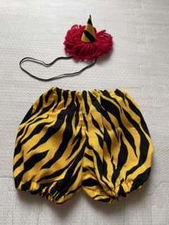 鬼 コスプレ ベビー 60 節分 衣装 赤鬼 パンツ 角セットのサムネイル