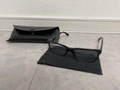 Ray-Ban ブラック スクエアフレーム メガネ　伊達メガネ　度なし　レイバンのサムネイル