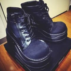 【着画あり】DEMONIA 12cmソール 厚底ブーツ 27cmのサムネイル