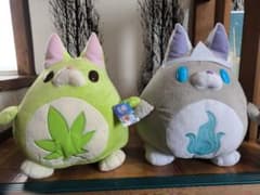흰 고양이 프로젝트 유령의 봉제와 말차 봉제 인형