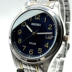 [Working Condition] Seiko SOLAR Watch V145-0BV0 Men's