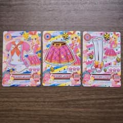アイカツ ピンクトルテ 3枚セットのサムネイル