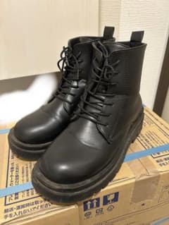 厚底レースアップレザーブーツ[ci384]のサムネイル