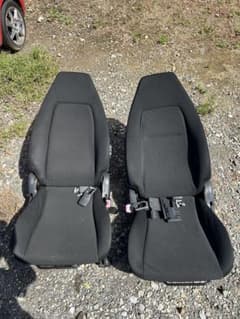 ラパンss 純正シート 黒 青ステッチ 部品取り HE21S HA21S K6Aのサムネイル