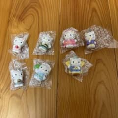 ハローキティ 7個セット カバヤ ストラップ 人形 平成レトロ サンリオ