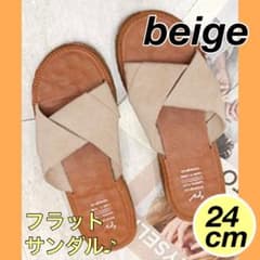大人気‼️リボンフラットサンダル　夏　シンプル　オシャレ　フラットのサムネイル