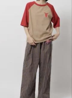 ニコアンド wiggle wiggle コラボラグランTシャツ ベージュのサムネイル