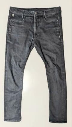 G-STAR RAW D-STAQ 3D SLIM　33/32 ブラックデニムのサムネイル