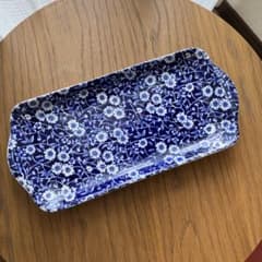 バーレイ サンドウィッチトレイ プレート BLUE CALICO - メルカリ
