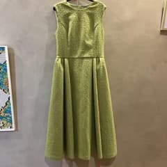 FOXEY NEW YORK ノースリーブ ワンピース ライトグリーン　40のサムネイル