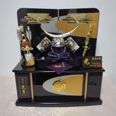 人形の久月 上原玉鳳作 伊達政宗公 兜収納飾り こどもの日 兜節句