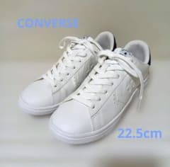 【美品】CONVERSE ホワイト/ネイビー スニーカー 22.5cmのサムネイル