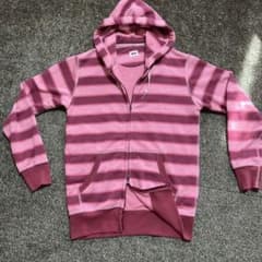 old UNIQLO ダブルジップパーカー ボーダー ⚠️早い者勝ち⚠️ レアのサムネイル
