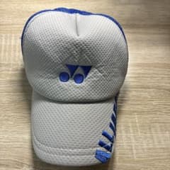 YONEX メッシュキャップ グレー ブルー - メルカリ