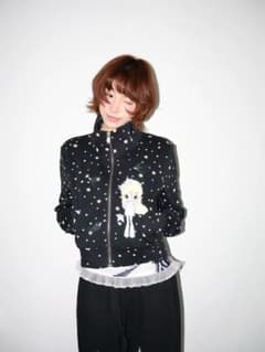 OurHappy25aw×野有上秋 オリジナルイラスト スウェットジャケット 