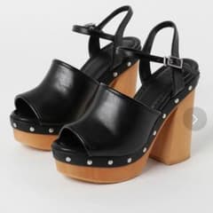 WOOD HEEL CHUNKY SANDAL / SLYのサムネイル