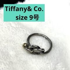 Tiffany ティファニー ラブノットリング 925/750 9号 18k - メルカリ