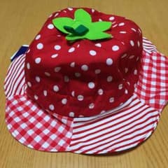 ミキハウス いちご帽子のサムネイル