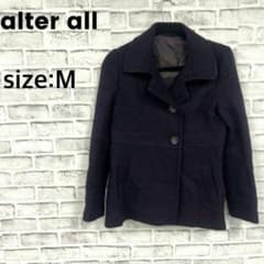 alter all 트위드풍 재킷 퍼플 M 쇼트 코트