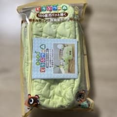あつまれどうぶつの森 180度ガバッと開く葉っぱ柄キルティング大容量ポーチのサムネイル