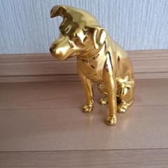 ビクター ニッパー 犬 レトロ アンティーク 金 ゴールド - メルカリ