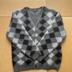 BACK NUMBER ダイヤモンド柄カーディガン Lサイズのサムネイル