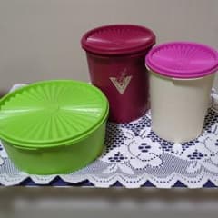 タッパーウェア　Tupperware　マキシデコレーター　保存容器　3個セット Tupperware マキシデコレーター食品保存容器 3点セット - メルカリ