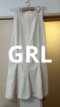 【美品】GRL ロングスカート アイボリー Sのサムネイル