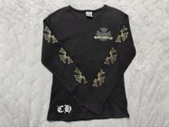 オールド クロムハーツ サーマル ロンT ブラック ゴールドプリント 90sのサムネイル