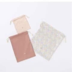 petit main チェリー刺繍巾着　３サイズセットのサムネイル