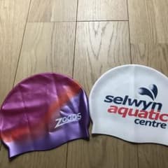 ZOGGS & Selwyn シリコン スイムキャップ　フリーサイズのサムネイル