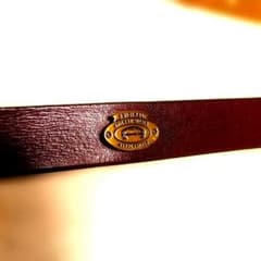 ヴィンテージ Etienne Aigner 細ベルト ボルドー