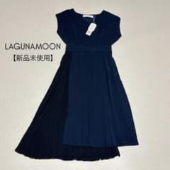 タグ付き LAGUNAMOON アシンメトリーレイヤードプリーツ ラグーナムーンのサムネイル