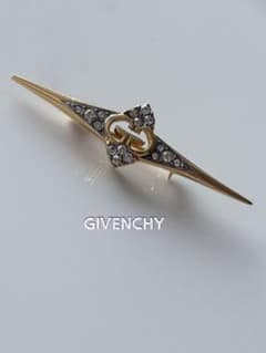 良品 ジバンシィ ブローチ ゴールド ストーン レッド スクエア ヴィンテージ GIVENCHY ブローチ ゴールドカラー ラインストーン - メルカリ