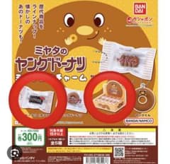 ミヤタのヤングドーナツ ミニチュアチャーム ガチャ 駄菓子のサムネイル