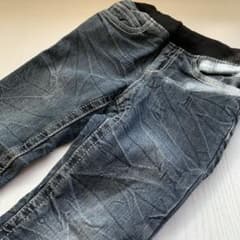 【size100 美品】デニムパンツ 裏起毛100のサムネイル