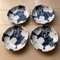 未使用】龍峰窯 染付草紋 輪花型 大鉢 約25cm 三洋陶器 | Shop at