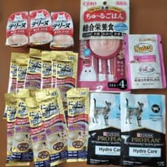 にゃんにゃんカロリーシニア かつお風味×12 ピュリナ ハイドラケア x 2