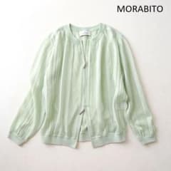 つきぱぱ様MORABITO モラビト 透かし編み メッシュ ニット カーディガン MORABITO モラビト 透かし編み メッシュ ニット Wジップ カーディガン