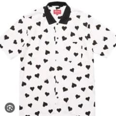 値下げ交渉受け付けます♪supreme rayon Heart シャツ　ホワイトのサムネイル