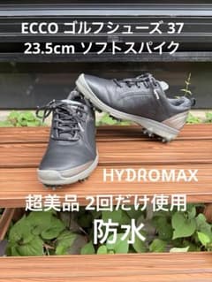 434番 超美品ECCO ゴルフシューズ 黒37 23.5cmソフトスパイク - メルカリ