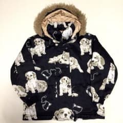 【激レア90s】KENSHO ABE 犬 総柄 中綿ジャケット スキーウェア 黒 激レア90s】KENSHO ABE 犬 総柄 中綿ジャケット スキーウェア 黒