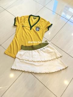 カナダ購入 サッカー ブラジルユニフォームプレゼント♡上下2点セット カナダ購入 サッカー ブラジルユニフォームプレゼント♡上下2点セット