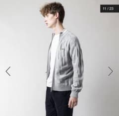 LACOSTE 変形ケーブルジップアップコットンニットテニスカーディガンMサイズのサムネイル