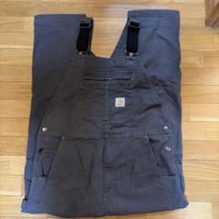 値下げ中】Carhartt ダブルニー オーバーオール グレー 38×34 - メルカリ