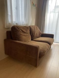 アントリー ANTRY Ginoソファ ブラウン コーデュロイ 2人掛け2.5人