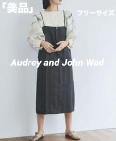 Audrey and John Wadデニム調リネンのキャミワンピースF 美品 - メルカリ