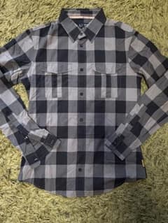 ARMANI JEANS チェック柄 長袖シャツ グレー系のサムネイル